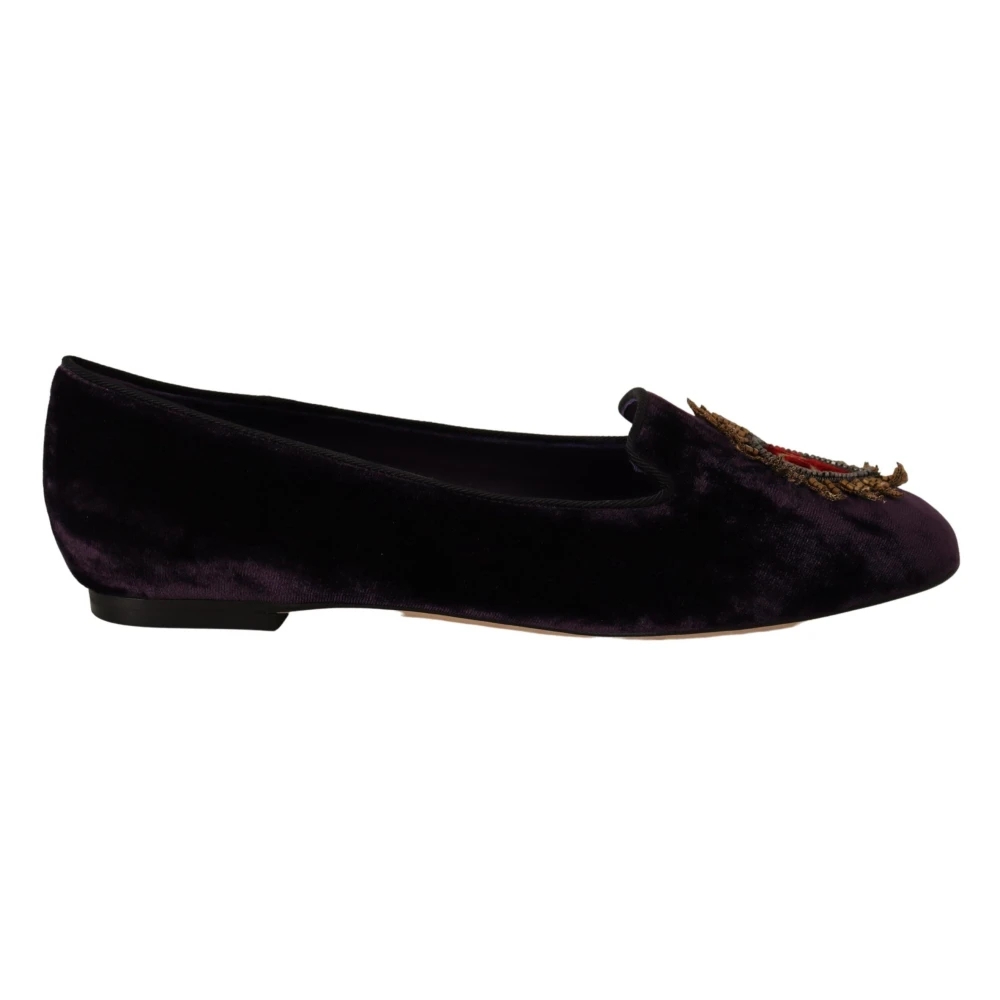 Dolce & Gabbana Women's Purple Loafers Size 2 Uk
