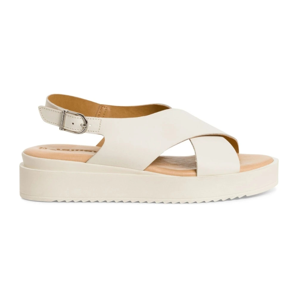 Tamaris Women's Beige Flat Sandals Size 5 Uk