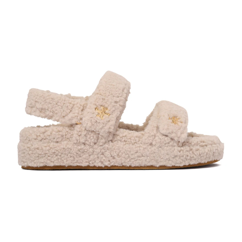 Tory Burch Women's Beige Flat Sandals Size 7 Uk