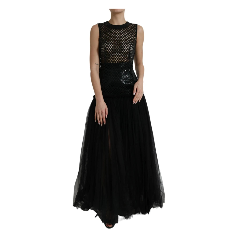 Dolce & Gabbana Women's Black Maxi Dresses 3XS