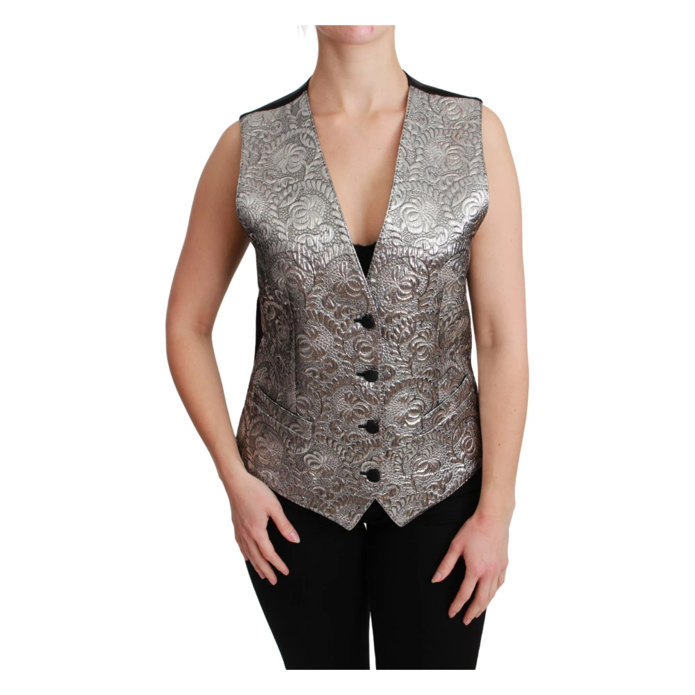 Dolce & Gabbana Women's Multicolor Vests Extra Small
