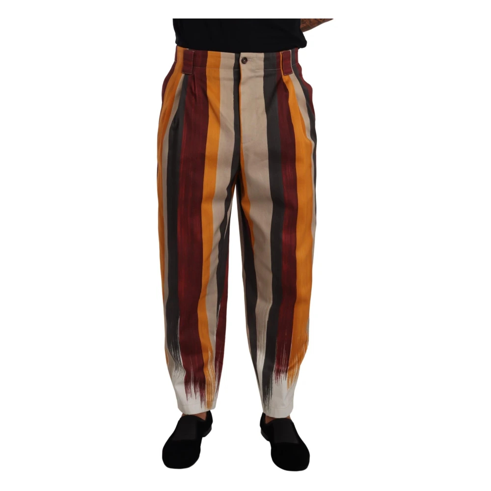 Dolce & Gabbana Men's Multicolor Wide Trousers Large
