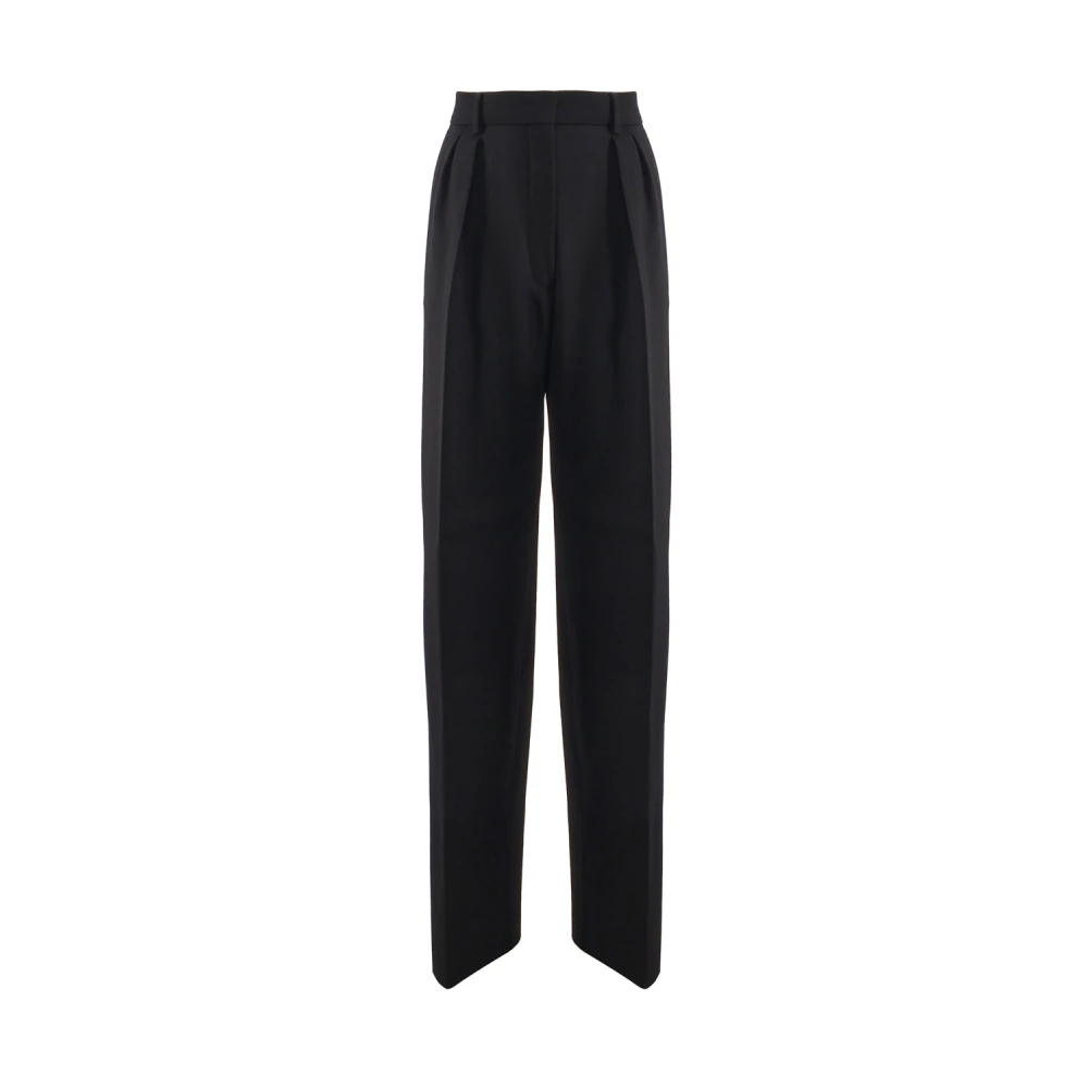 Sportmax Women's Black Straight Trousers Extra Small