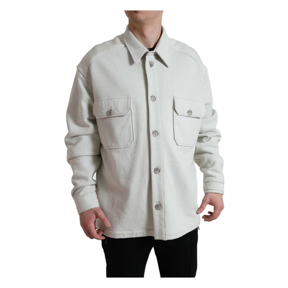 Dolce & Gabbana Men's Gray Light Jackets Medium