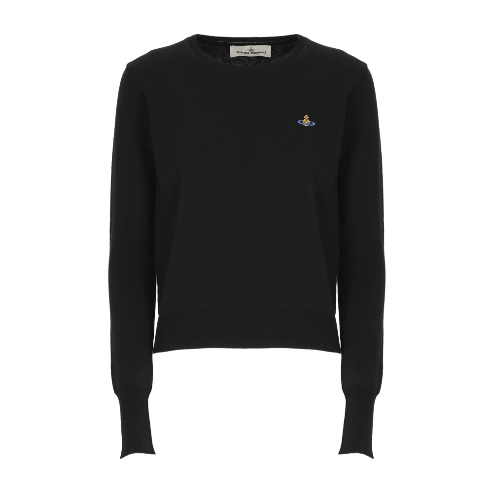 Vivienne Westwood Women's Black Round-Neck Knitwear Small