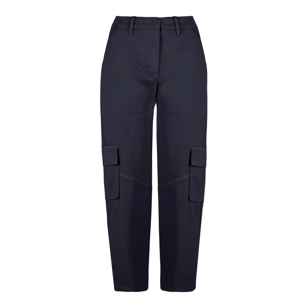 Bomboogie Women's Blue Straight Trousers Medium