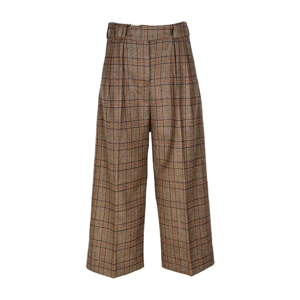 Briglia Women's Brown Wide Trousers Extra Small