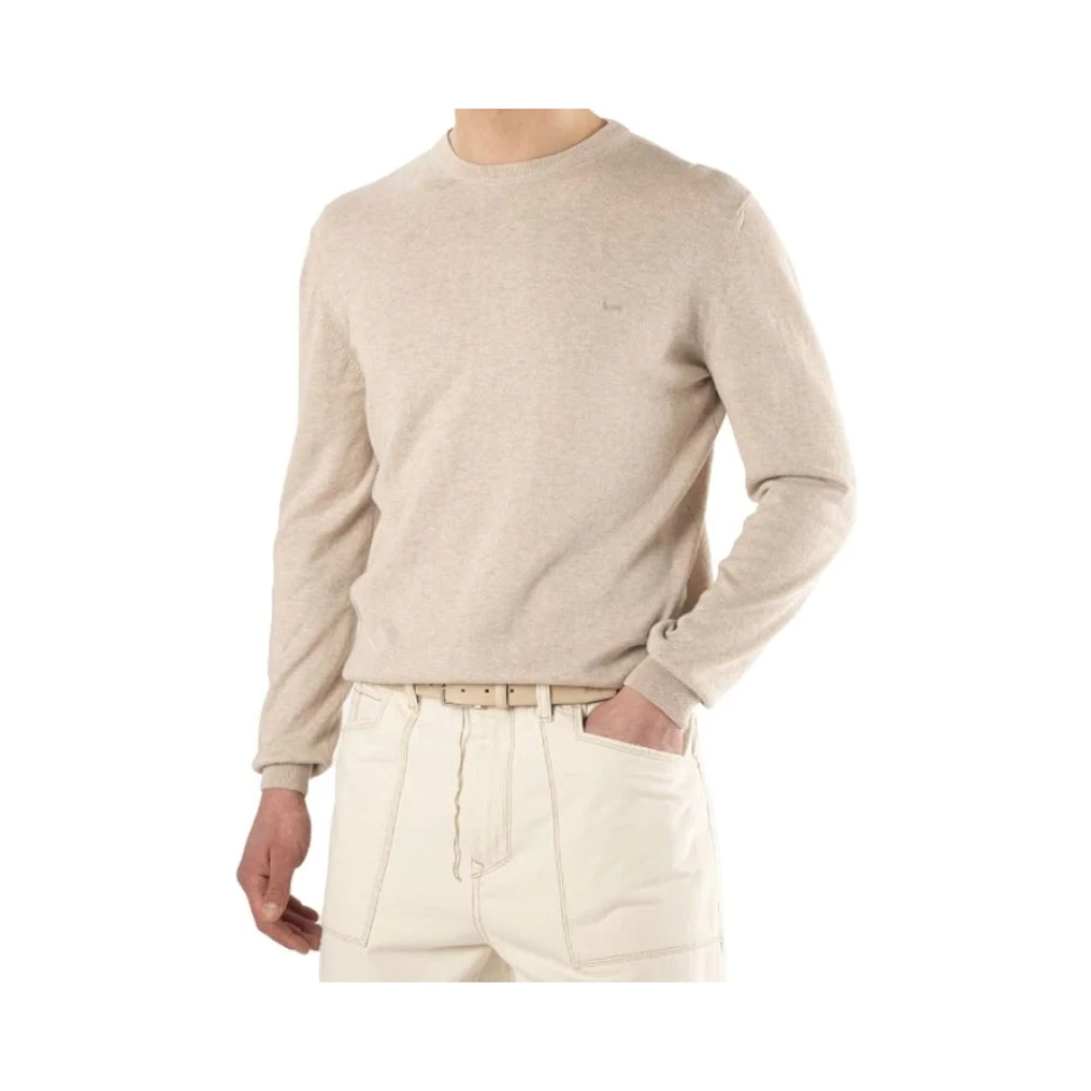 Harmont & Blaine Men's Beige Round-Neck Knitwear 2XL