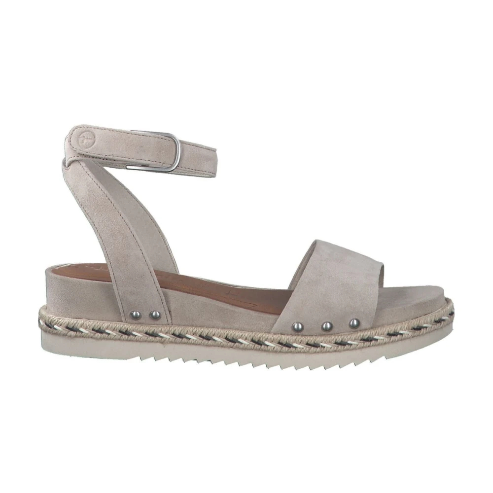 Tamaris Women's Beige Flat Sandals Size 5 Uk