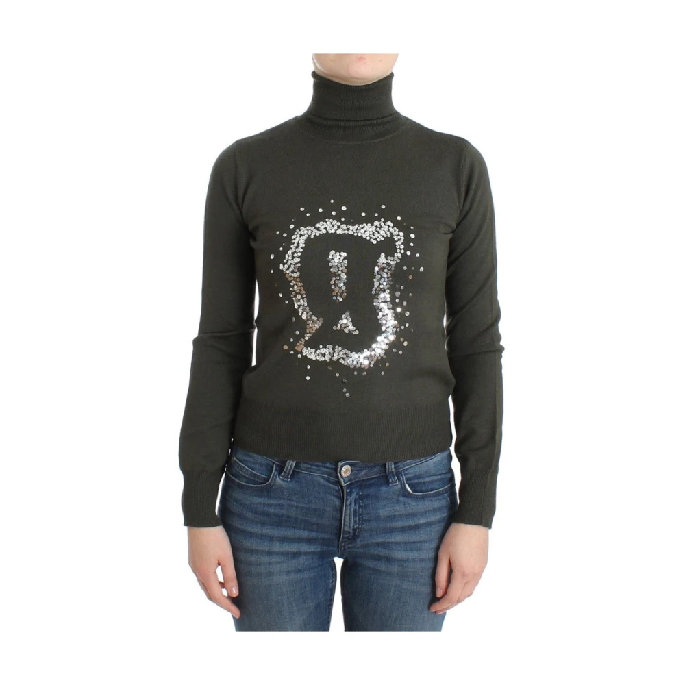 John Galliano Women's Green Turtlenecks Small