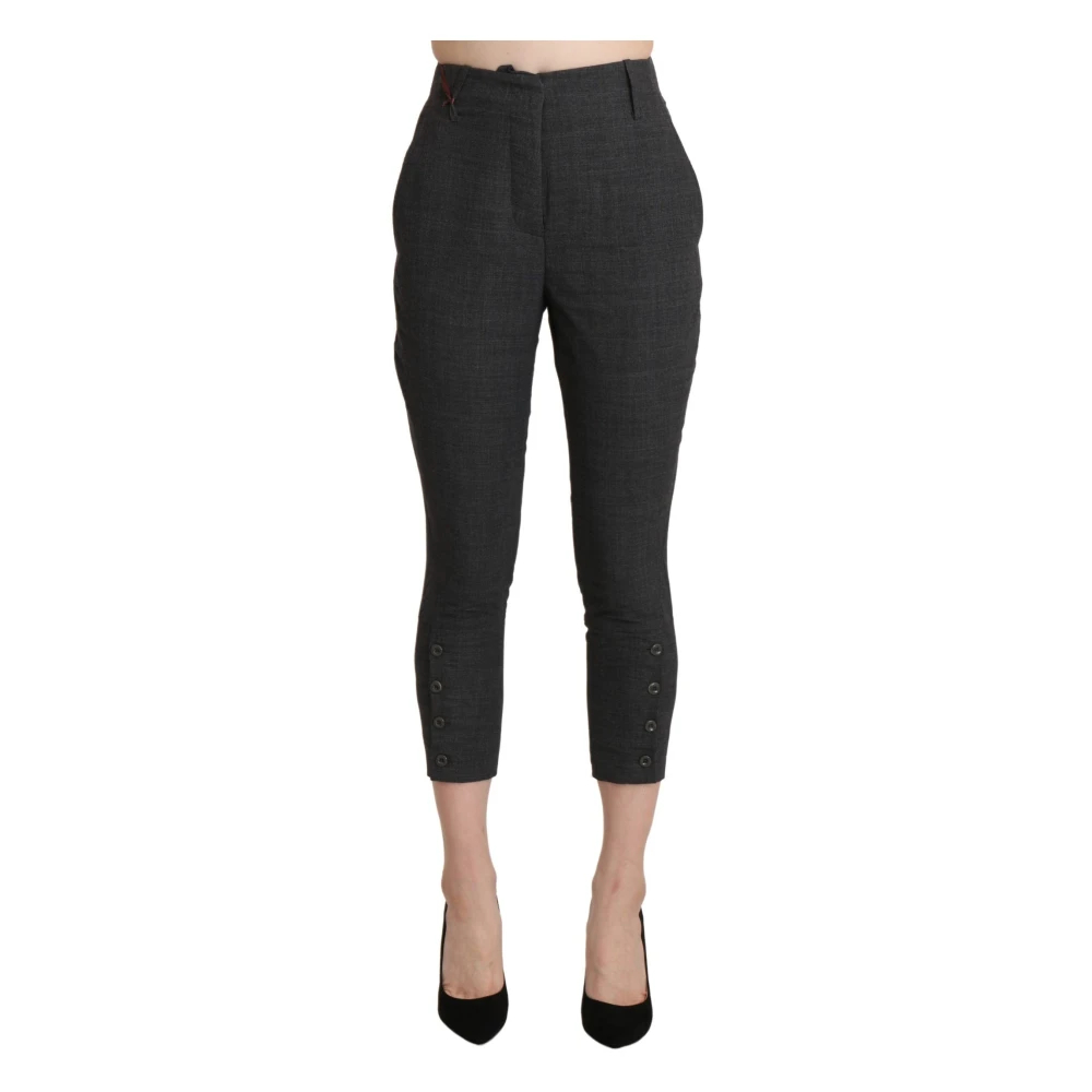 Ermanno Scervino Women's Black Cropped Trousers 2XS