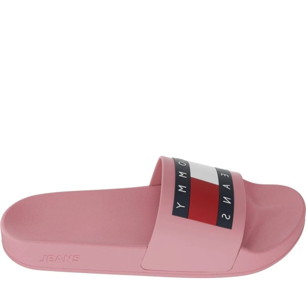 Tommy Jeans Women's Pink Sliders Size 4 Uk