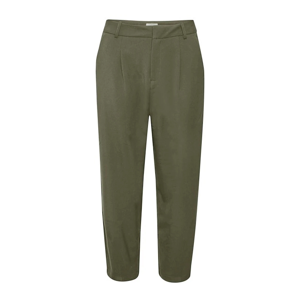 Kaffe Women's Green Straight Trousers 2XL