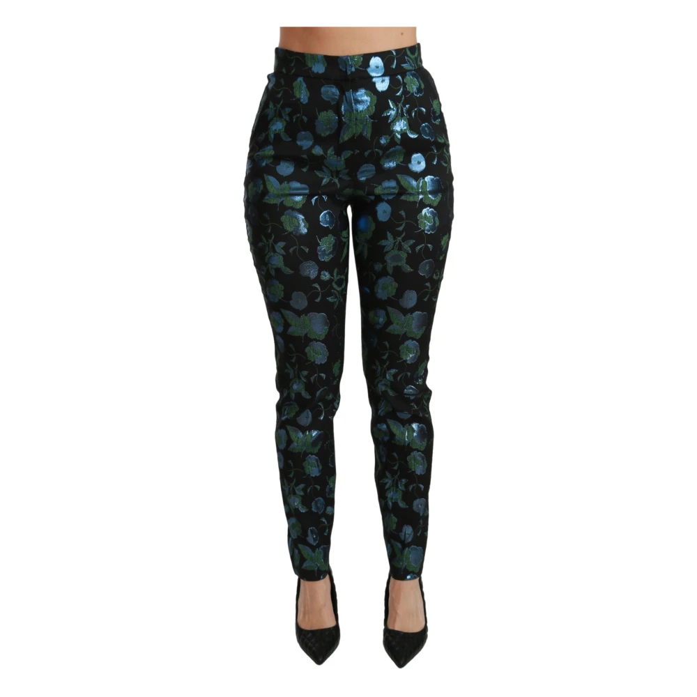 Dolce & Gabbana Women's Black Skinny Trousers Extra Small
