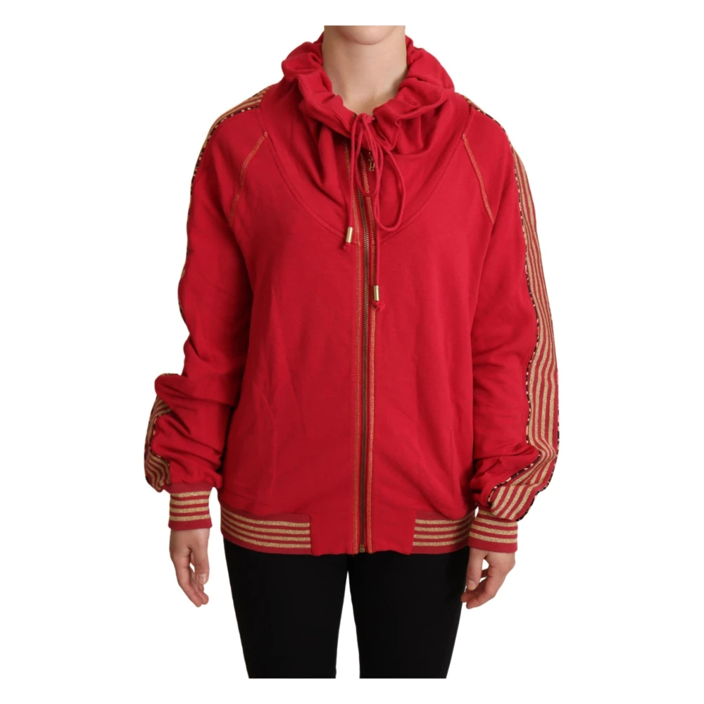 John Galliano Women's Red Zip-Throughs Extra Small