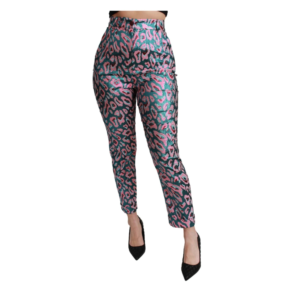 Dolce & Gabbana Women's Multicolor Slim-Fit Trousers Extra Small