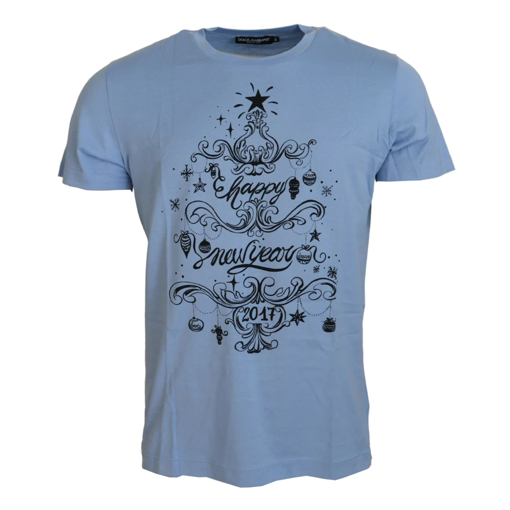 Dolce & Gabbana Men's Blue T-Shirts Large