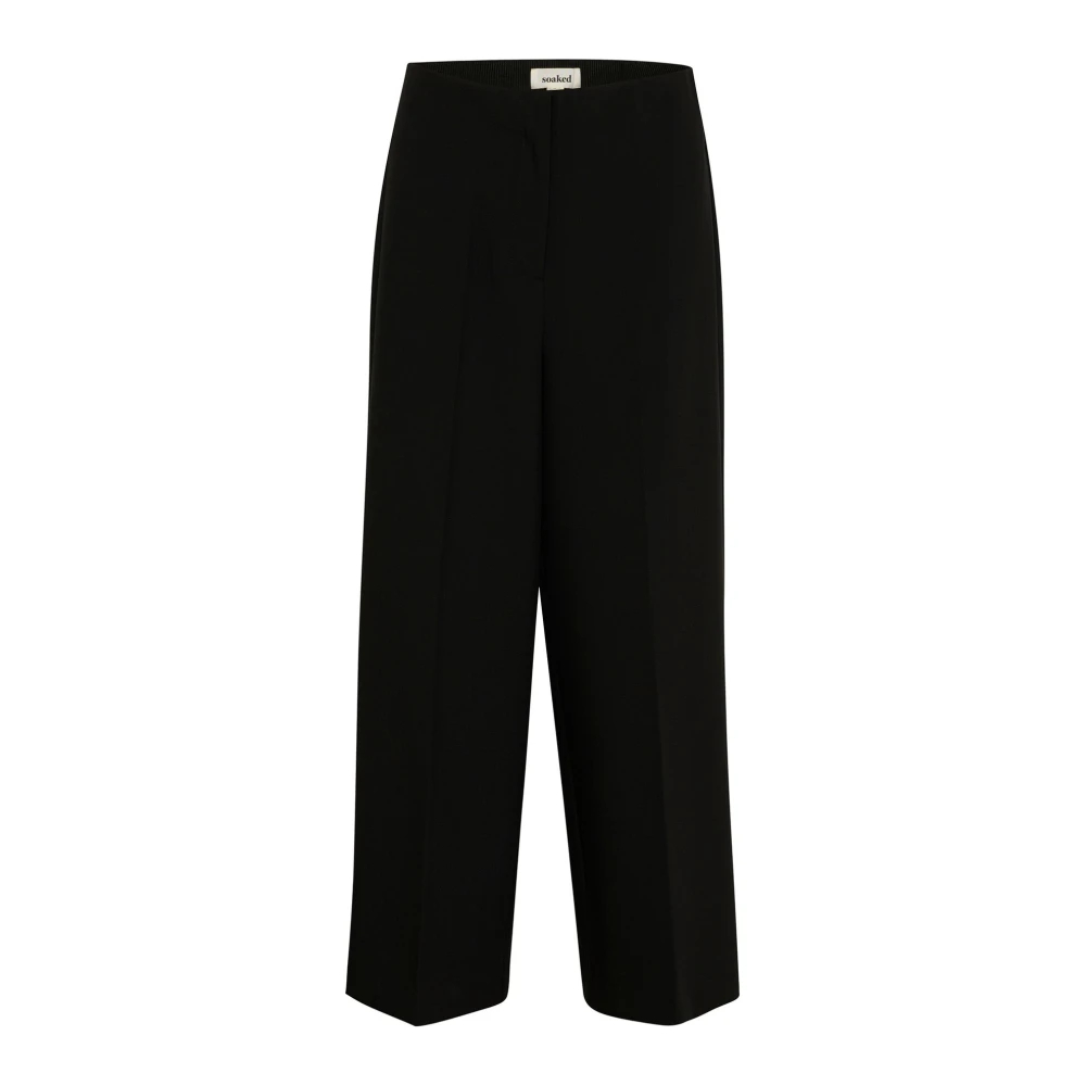 Soaked In Luxury Women's Black Wide Trousers 2XL