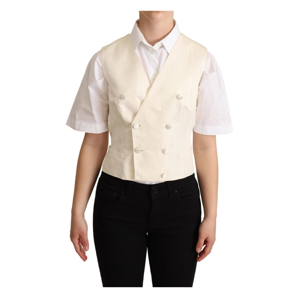 Dolce & Gabbana Women's Beige Vests 2XS