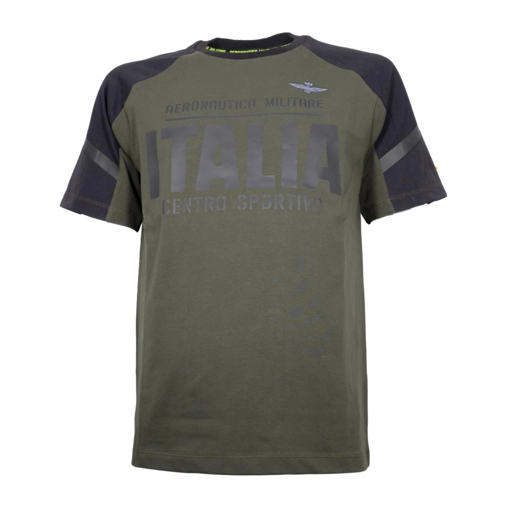 Aeronautica Militare Men's Green T-Shirts Large