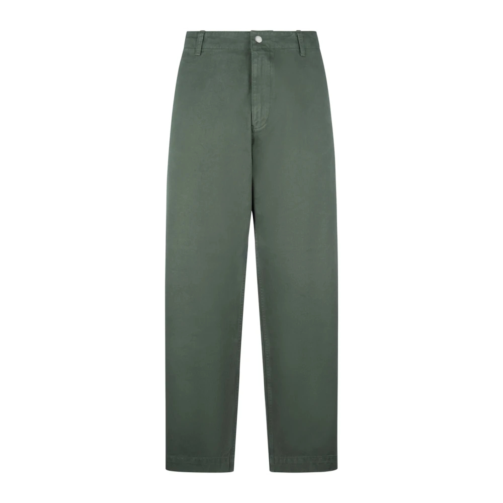 Emporio Armani Men's Green Wide Trousers Medium