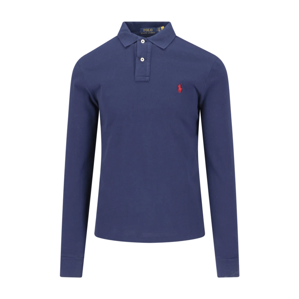 Polo Ralph Lauren Men's Blue Polo Shirts Medium