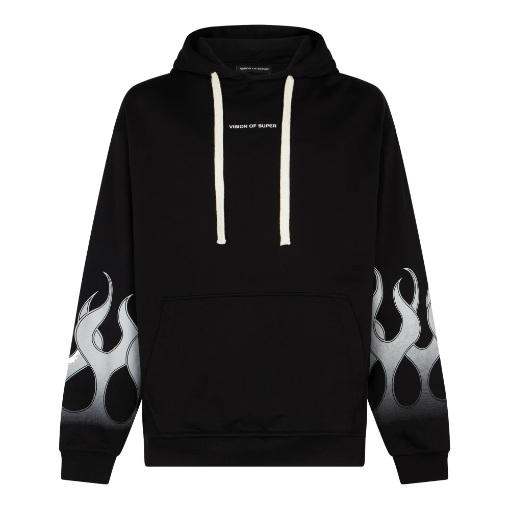 Vision Of Super Men's Black Hoodies Medium