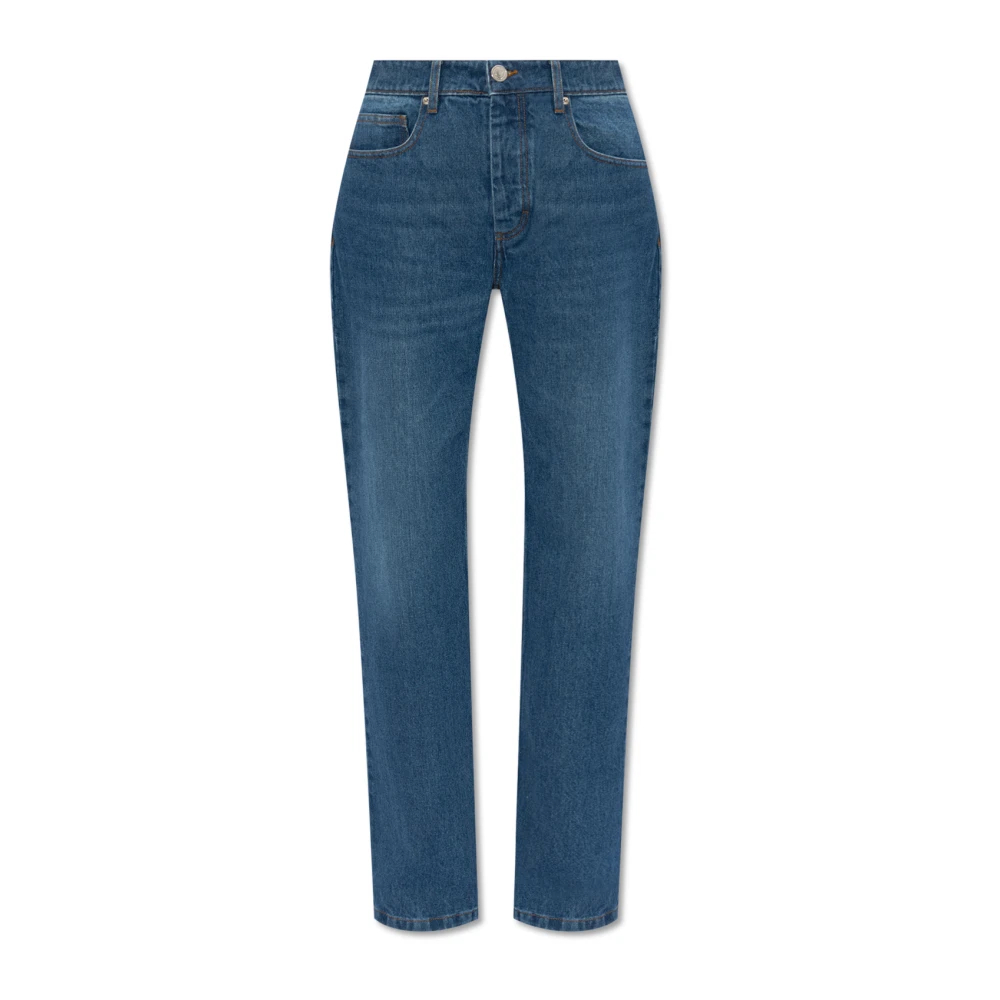 Ami Paris Women's Blue Straight Jeans W26