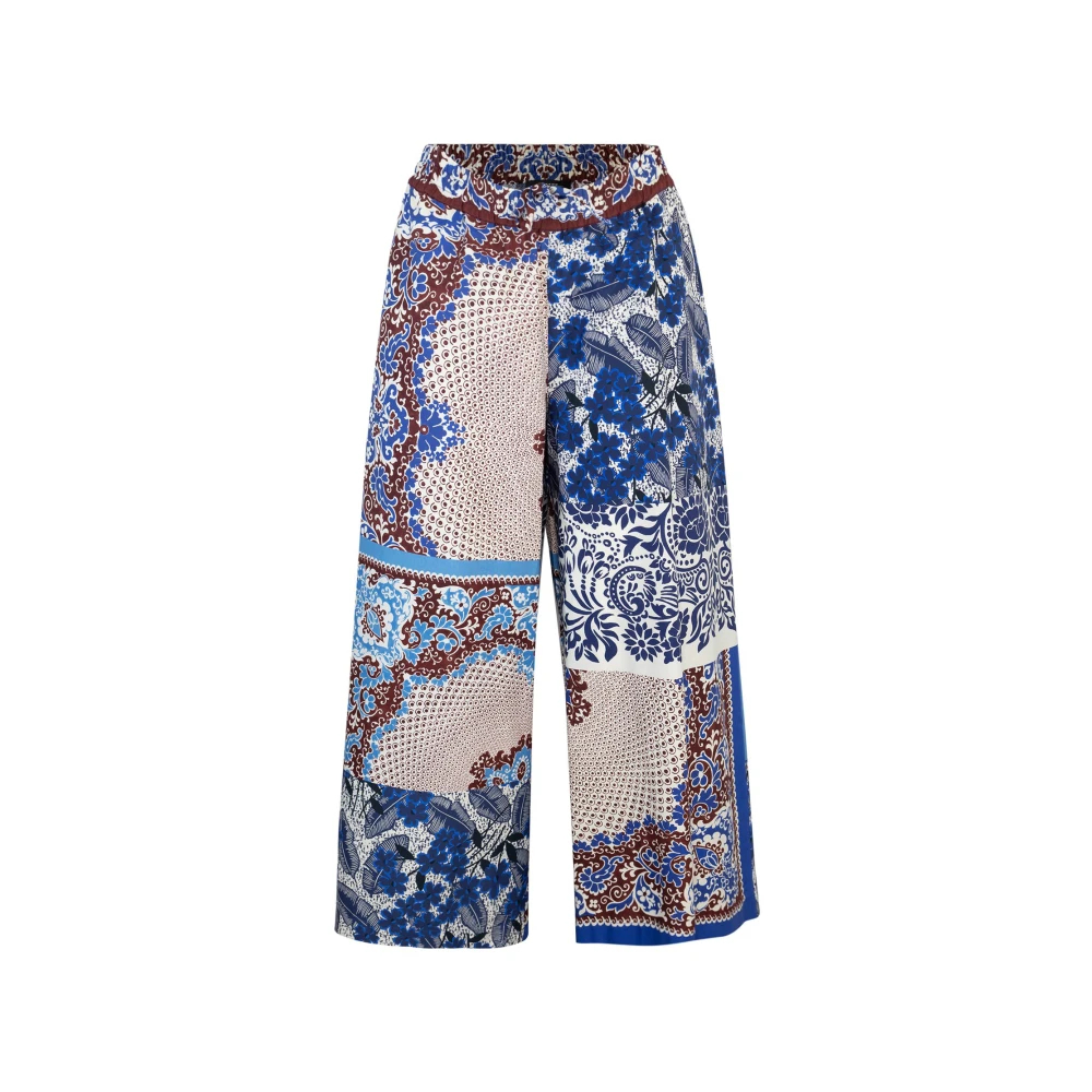 Max Mara Women's Multicolor Wide Trousers Extra Small