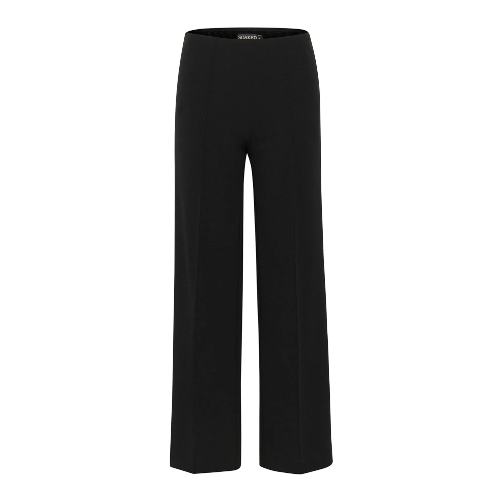 Soaked In Luxury Women's Black Wide Trousers 2XL