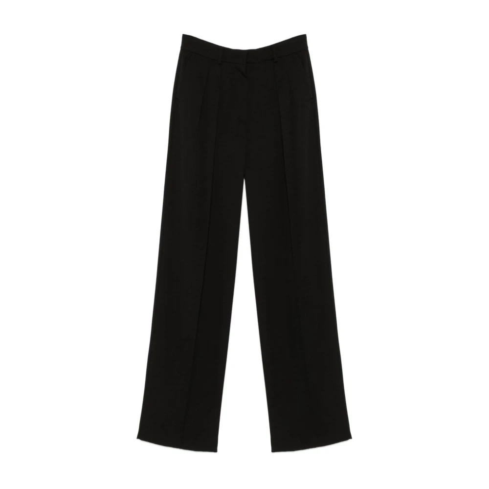 Sportmax Women's Black Wide Trousers 2XS