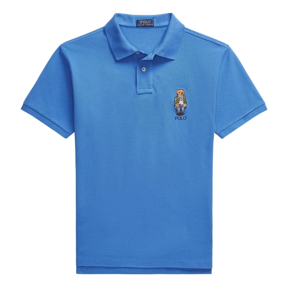 Polo Ralph Lauren Men's Blue Polo Shirts Medium
