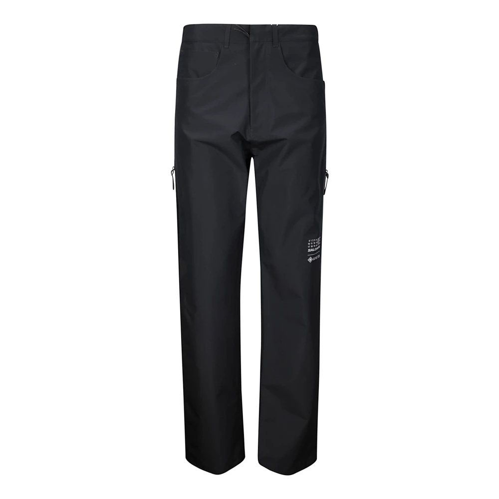 Mm6 Maison Margiela Women's Black Straight Trousers Medium