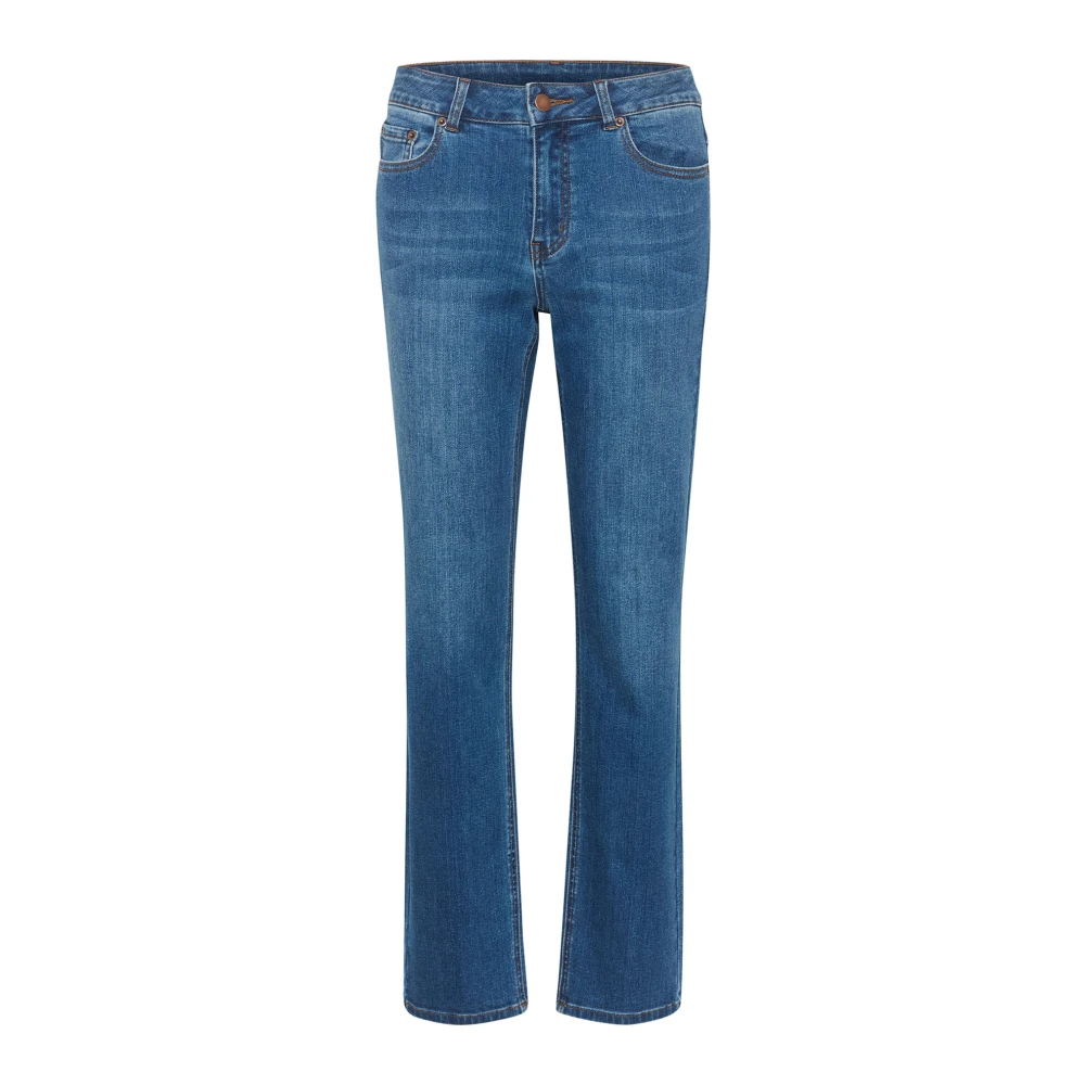 Kaffe Women's Blue Straight Jeans Extra Large