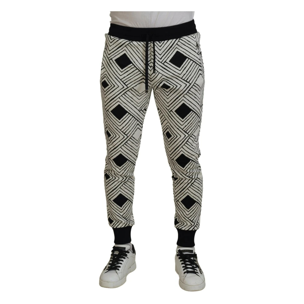 Dolce & Gabbana Men's White Sweatpants Extra Small