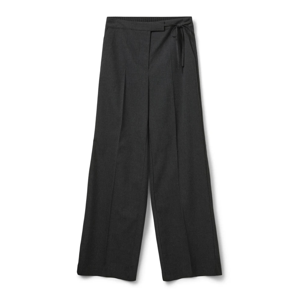 Sofie Schnoor Women's Gray Wide Trousers Extra Small