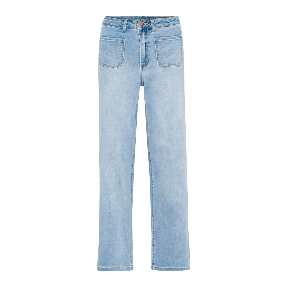 Kaffe Women's Blue Straight Jeans Extra Small