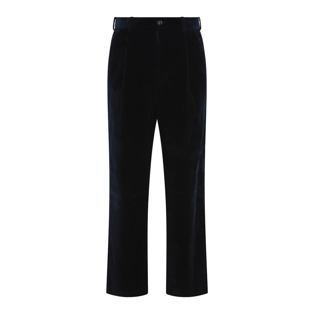 Moncler Men's Blue Straight Trousers Extra Small