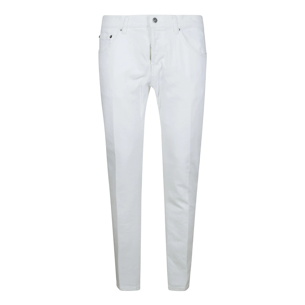 Dondup Men's White Straight Trousers W36