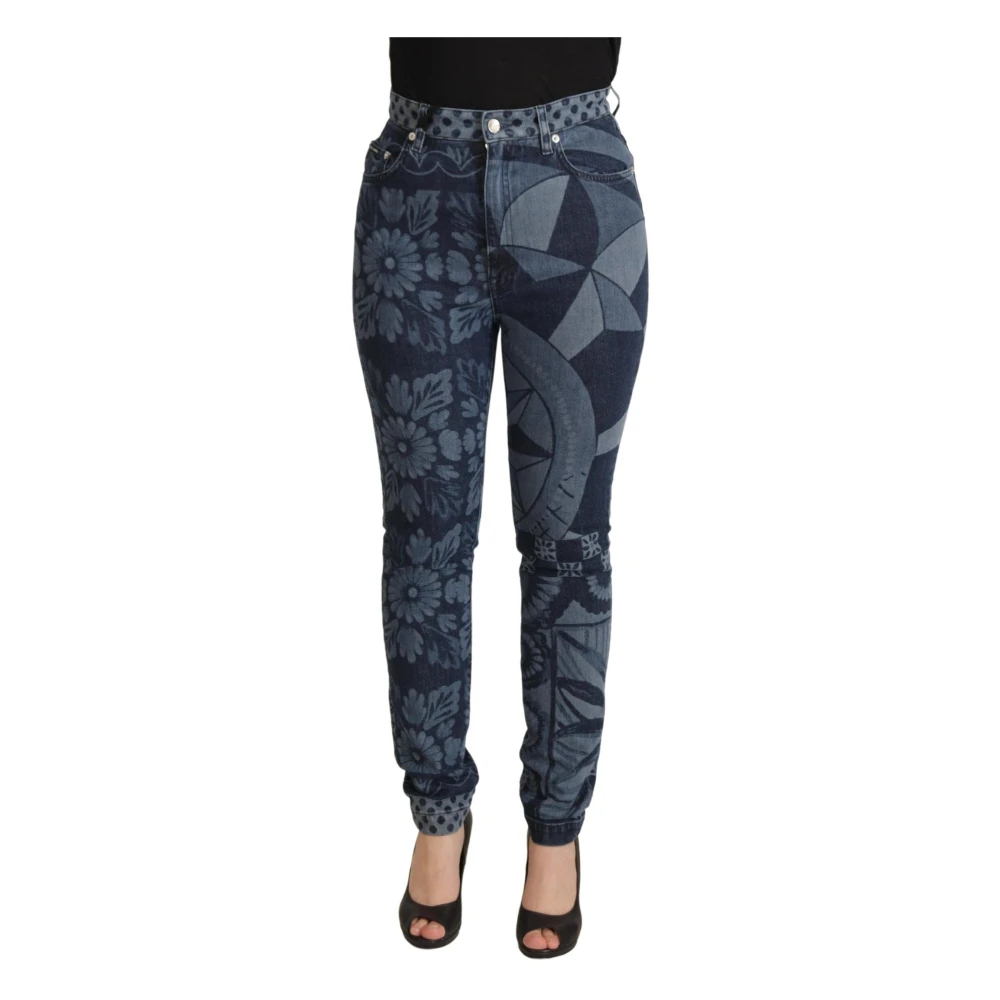 Dolce & Gabbana Women's Blue Slim-Fit Jeans 3XS