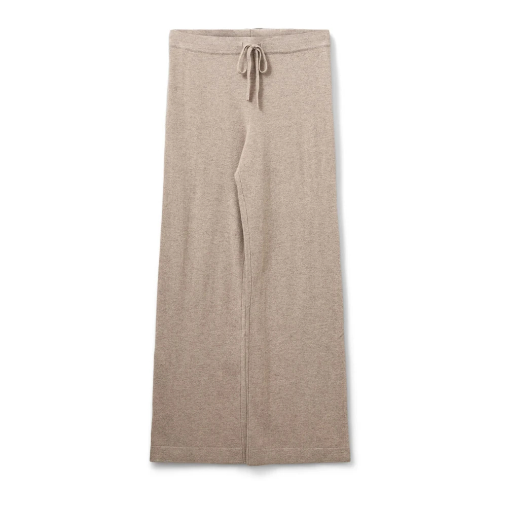 Sofie Schnoor Women's Beige Wide Trousers Large