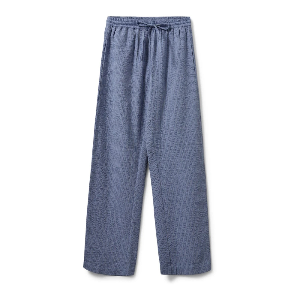 Sofie Schnoor Women's Blue Wide Trousers Small