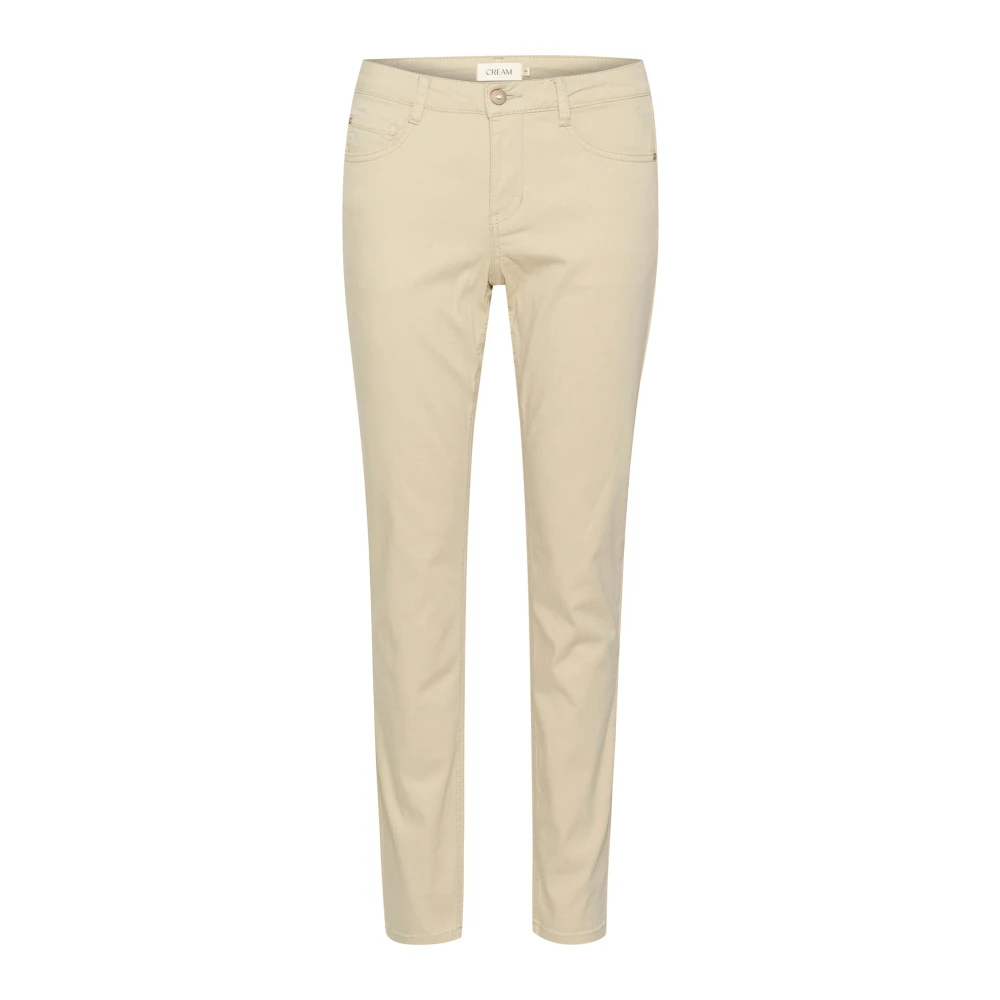 Cream Women's Beige Straight Trousers W29 L30