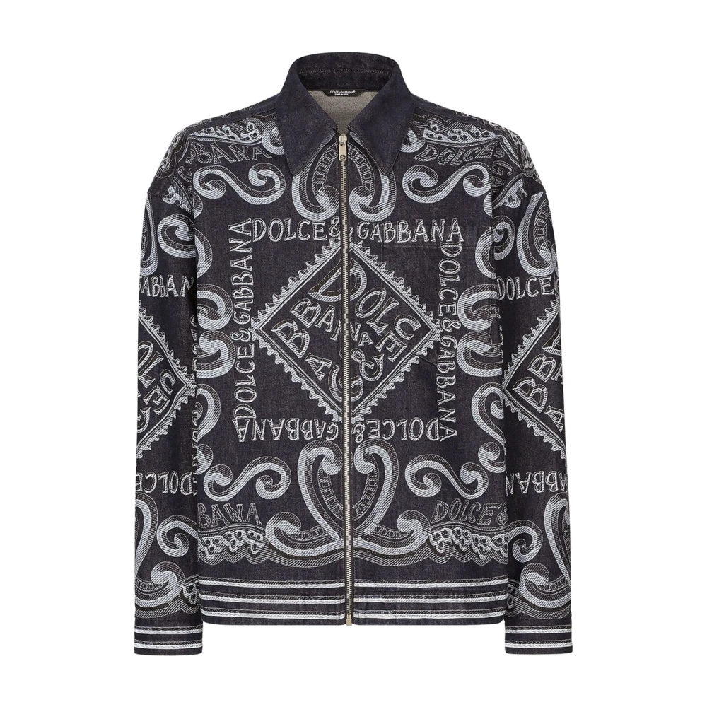 Dolce & Gabbana Men's Gray Light Jackets Medium