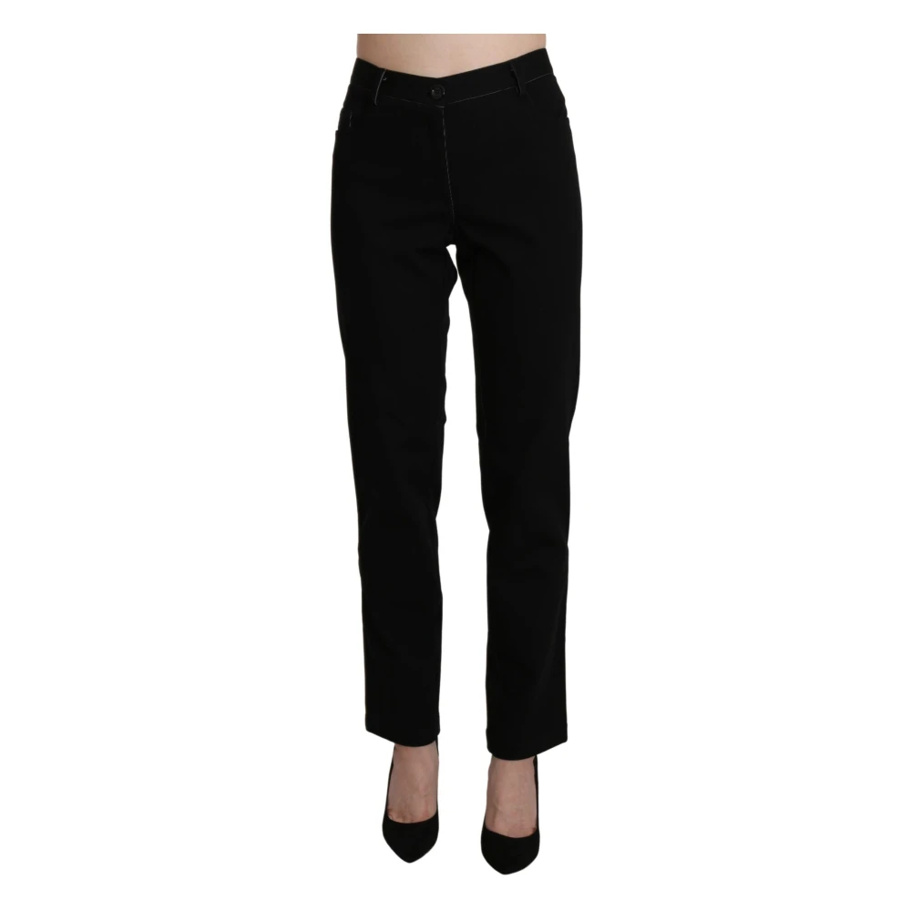 Bencivenga Women's Black Slim-Fit Trousers 3XL