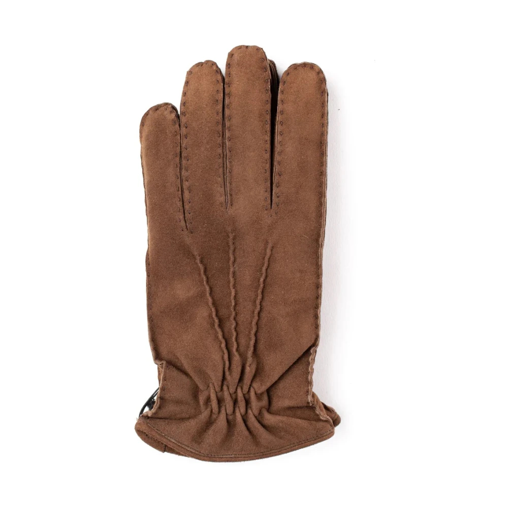 Orciani Men's Beige Gloves Size 9 1/2 In