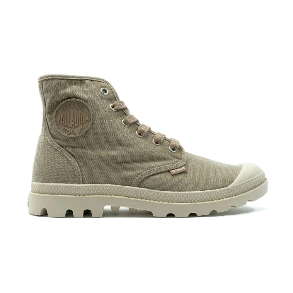 Palladium Men's Green Lace-Up Boots Size 8 Uk