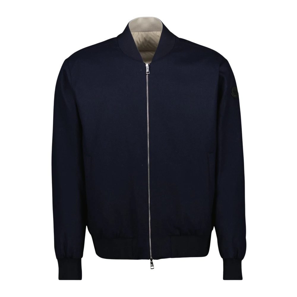 Moncler Men's Blue Bomber Jackets Medium