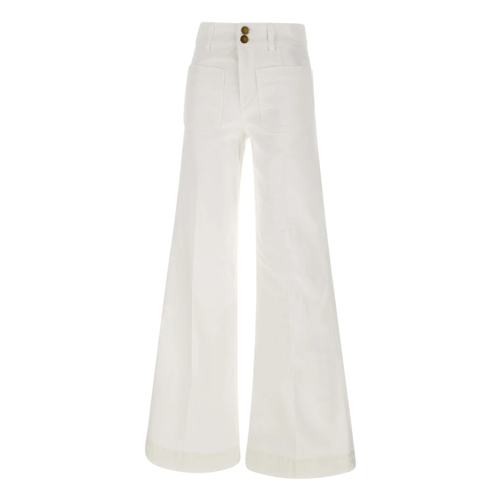 Seafarer Women's White Wide Jeans W27