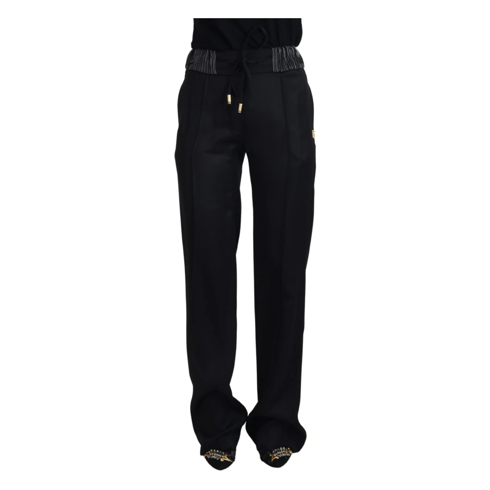 Dolce & Gabbana Women's Black Straight Trousers 2XS